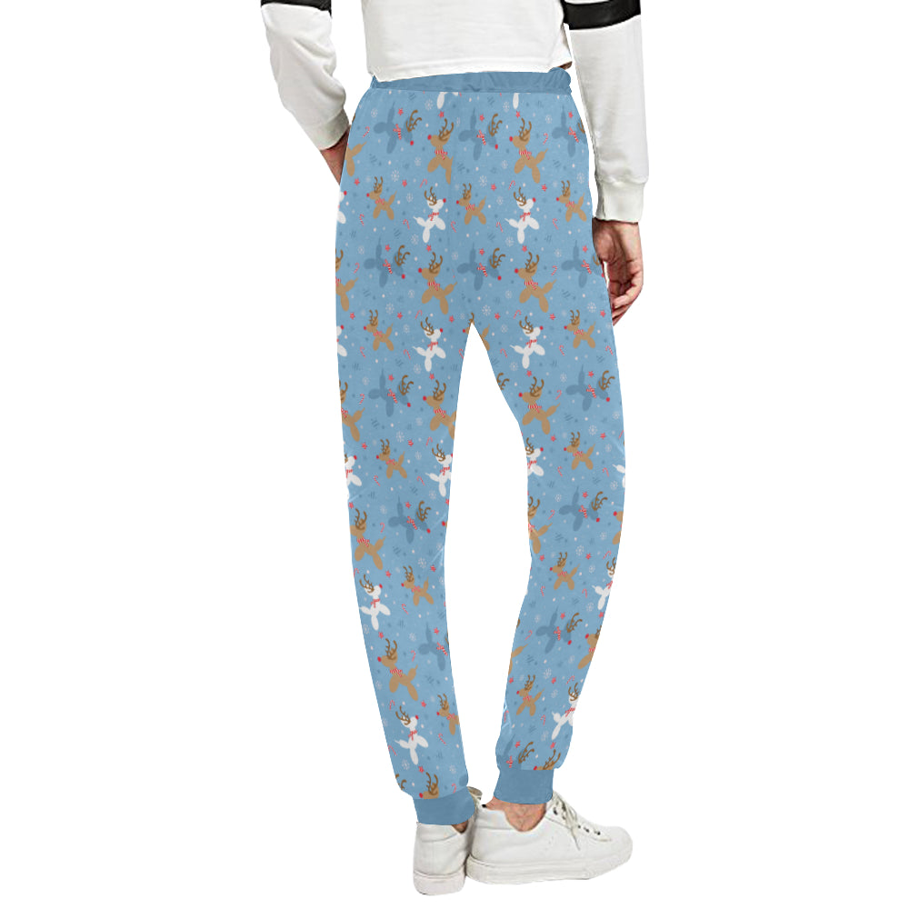 Reindeer Balloon Dogs Women's Sweatpants