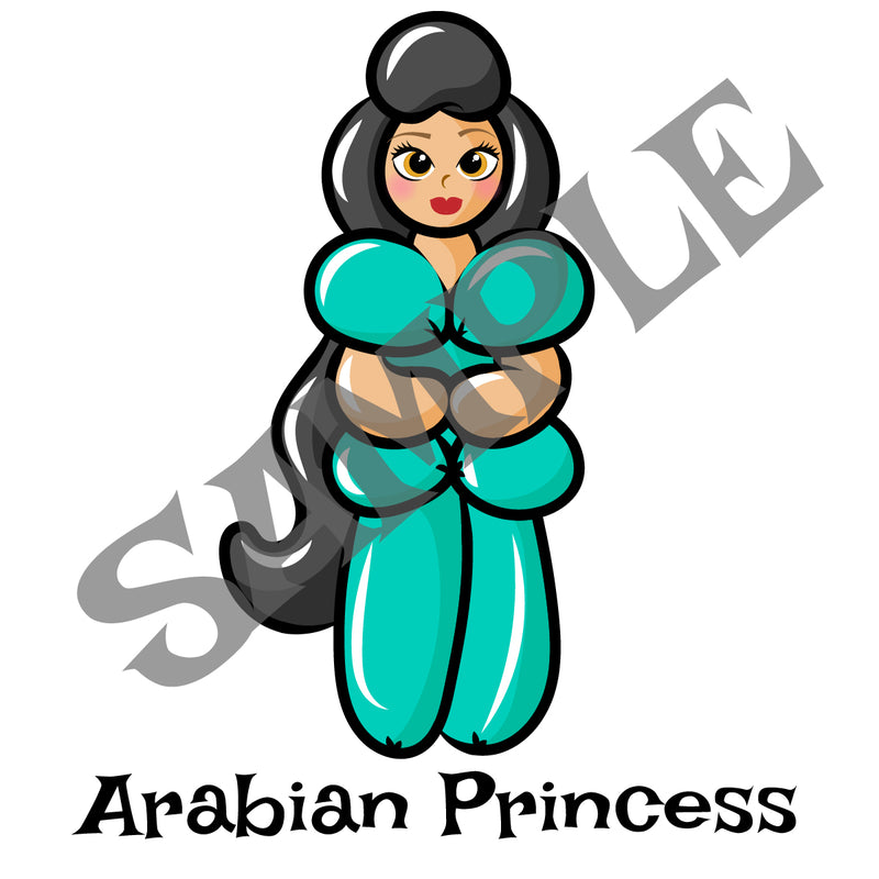 Arabian Princess Balloon Animal