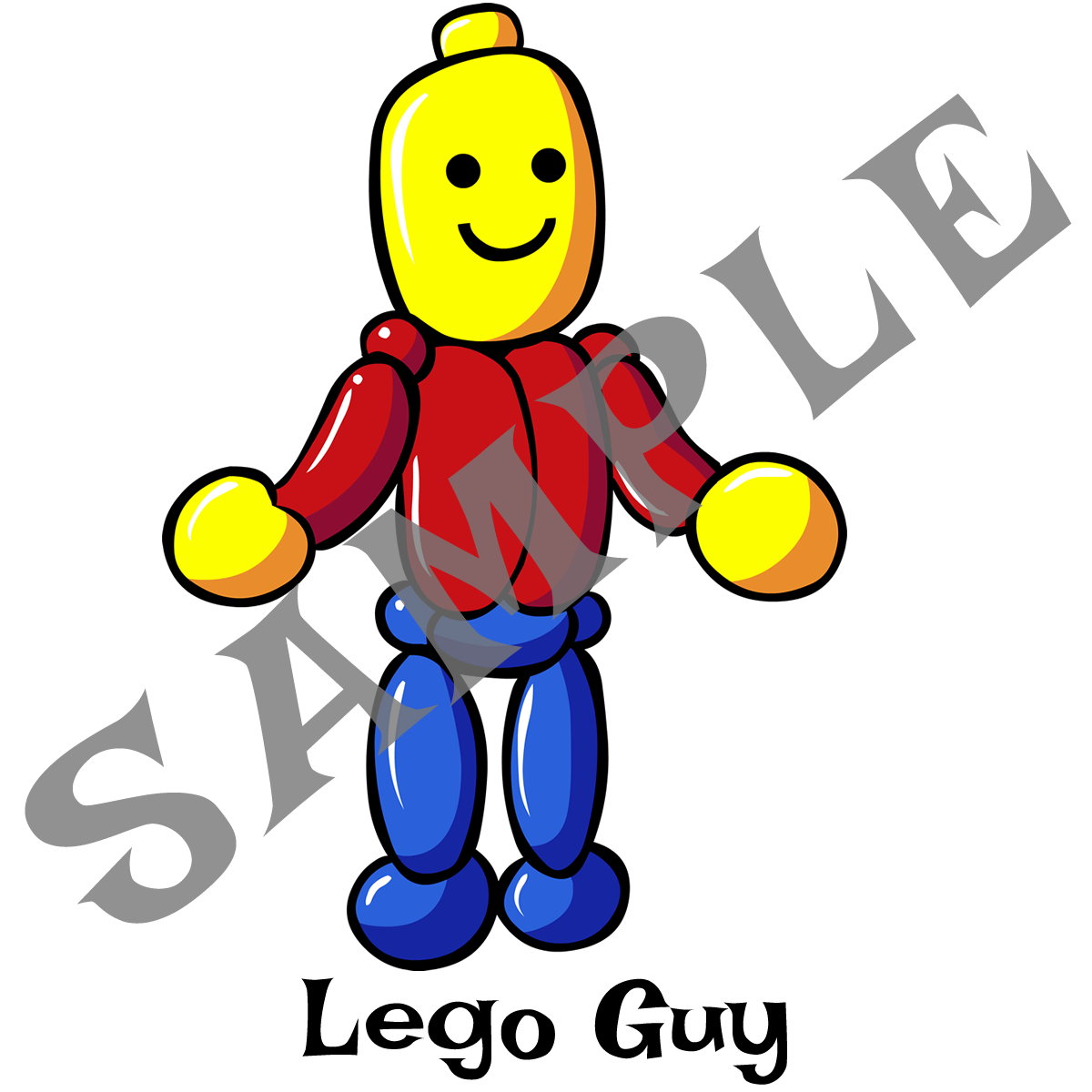Lego man balloon sales