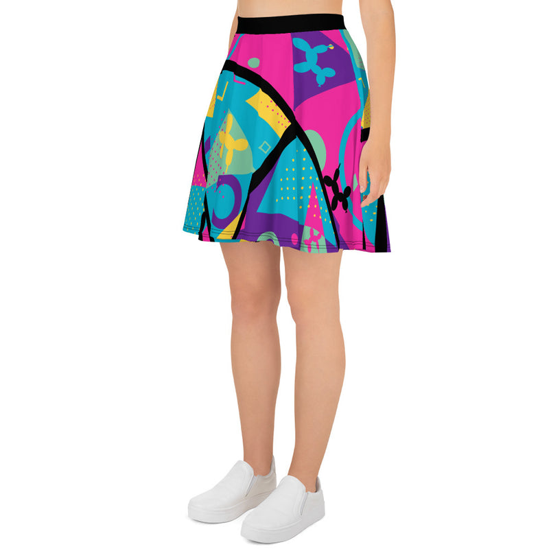 Memphis Balloon Dog Skater Skirt