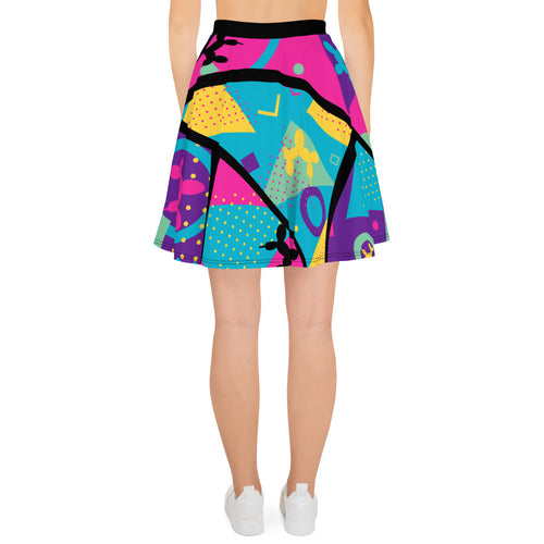 Memphis Balloon Dog Skater Skirt