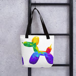 Geometric Balloon Dog Tote Bag