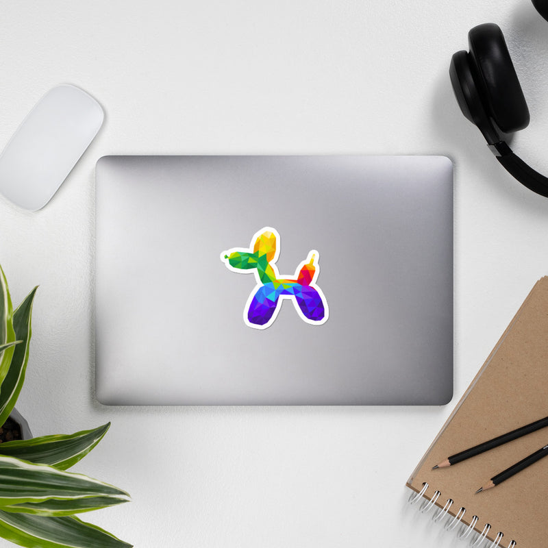 Geometric Balloon Dog Sticker
