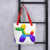 Geometric Balloon Dog Tote Bag