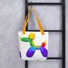 Geometric Balloon Dog Tote Bag