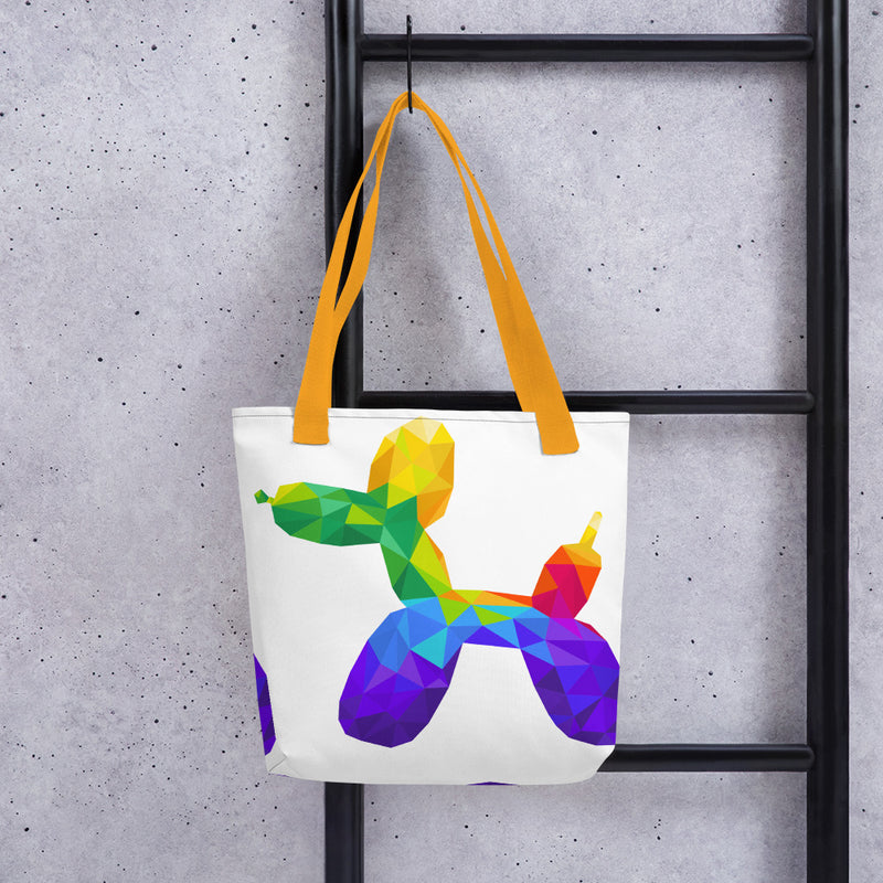 Geometric Balloon Dog Tote Bag
