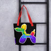 Geometric Balloon Dog Tote Bag