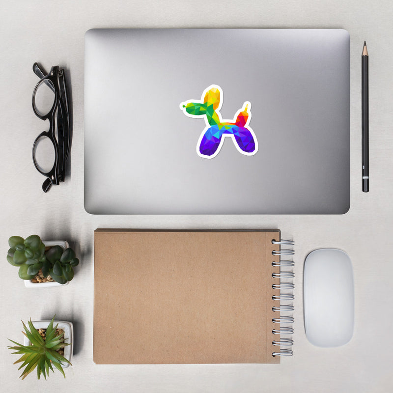 Geometric Balloon Dog Sticker