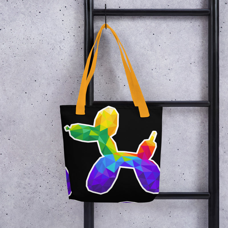 Geometric Balloon Dog Tote Bag