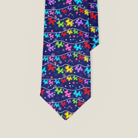 Balloon Dog Christmas Lights Necktie