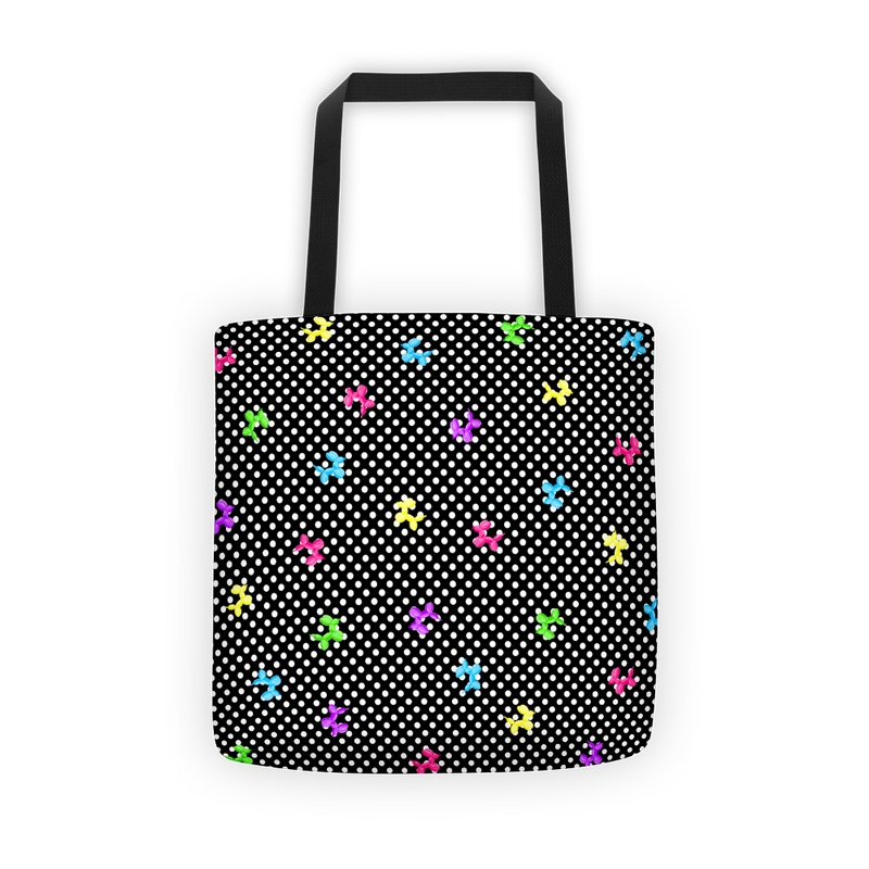 Polka-Dog Balloon Animal Tote bag