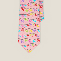 Balloon Dog Christmas Lights Necktie
