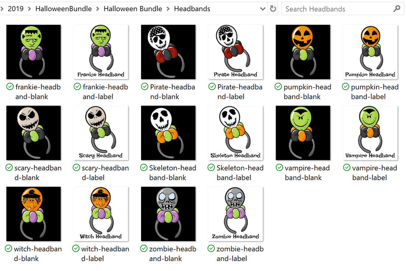 Halloween Prints Clip Art Bundle