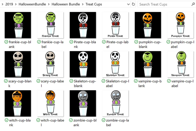 Halloween Prints Clip Art Bundle