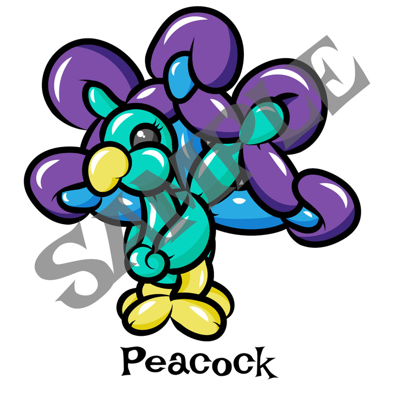 Peacock Balloon Animal