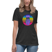 Sunset Balloon Dog Women's Fashion Fit T-shirt