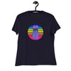 Sunset Balloon Dog Women's Fashion Fit T-shirt