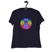 Sunset Balloon Dog Women's Fashion Fit T-shirt
