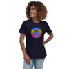 Sunset Balloon Dog Women's Fashion Fit T-shirt
