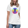 Sunset Balloon Dog Women's Fashion Fit T-shirt